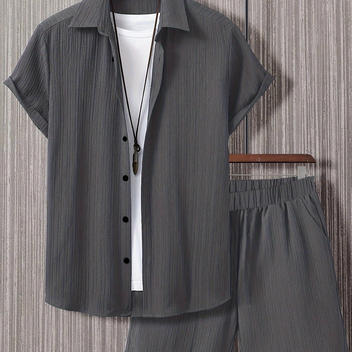 Calloway | Men's Short Sleeve Shirt and Shorts Set in a Relaxed Casual Fit