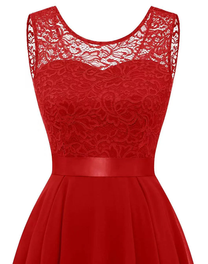 Celeste | Women’s High Low Dress with a Sleeveless Bodice