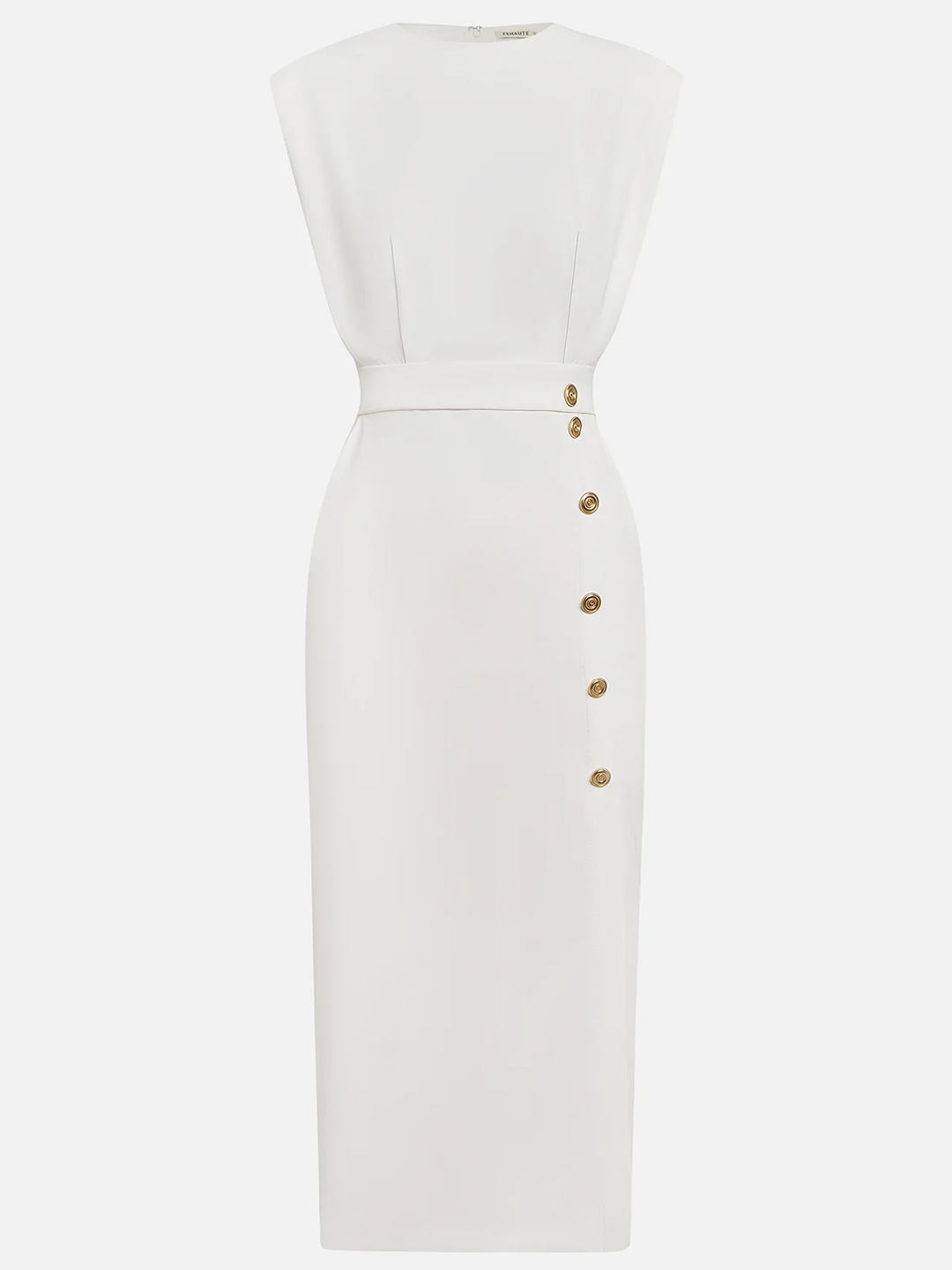 Noelle | Women’s Midi Dress with Button Detail