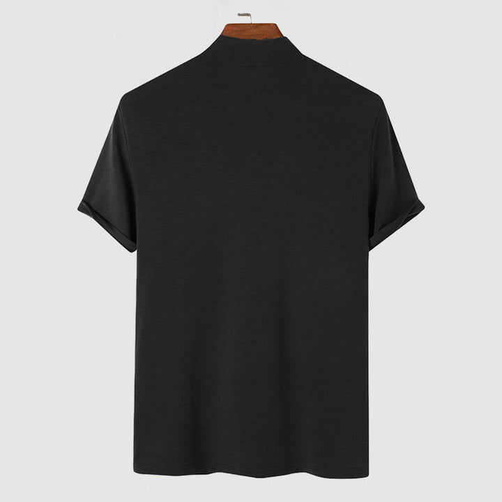 Dante | Men’s Mock Neck T-Shirt in a Slim Fit