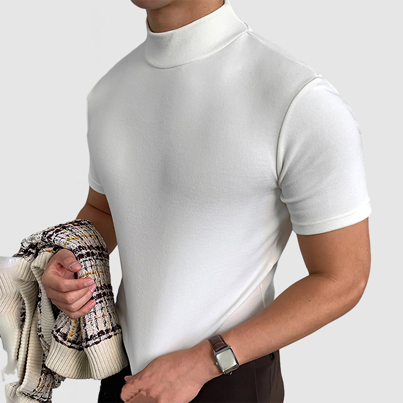 Dante | Men’s Mock Neck T-Shirt in a Slim Fit