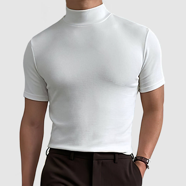 Dante | Men’s Mock Neck T-Shirt in a Slim Fit