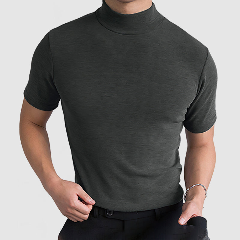 Dante | Men’s Mock Neck T-Shirt in a Slim Fit