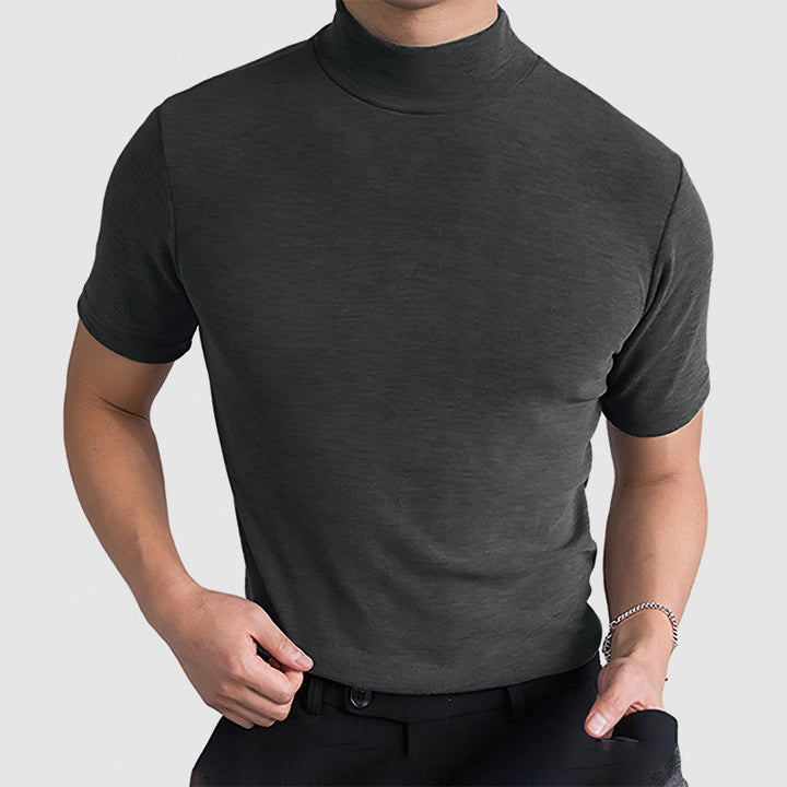 Dante | Men’s Mock Neck T-Shirt in a Slim Fit