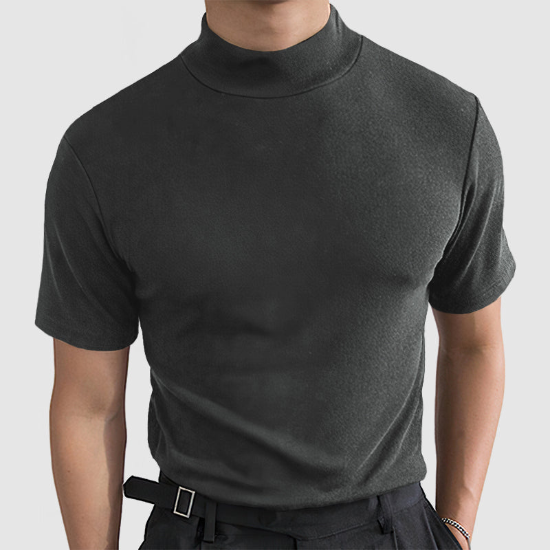 Dante | Men’s Mock Neck T-Shirt in a Slim Fit