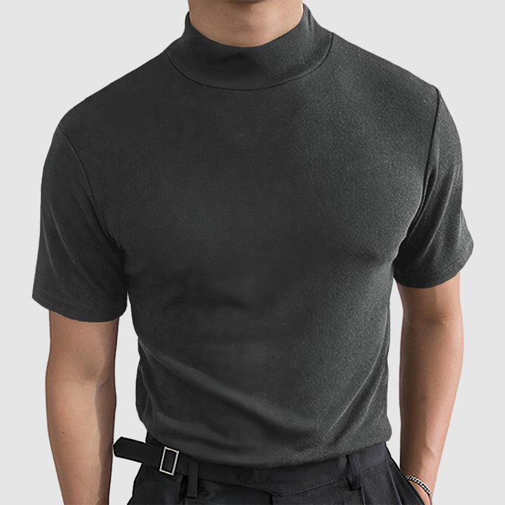 Dante | Men’s Mock Neck T-Shirt in a Slim Fit