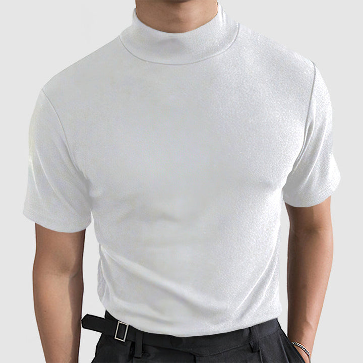 Dante | Men’s Mock Neck T-Shirt in a Slim Fit