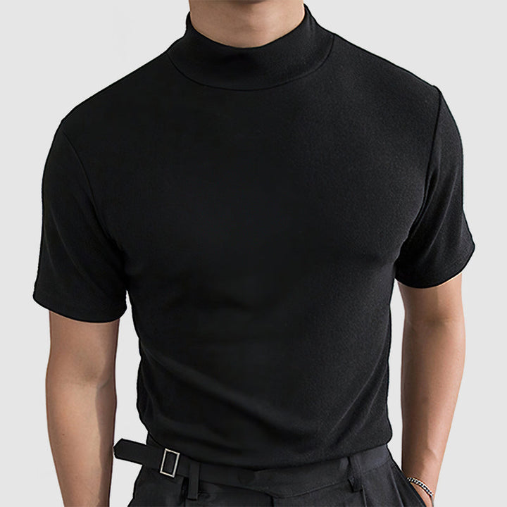 Dante | Men’s Mock Neck T-Shirt in a Slim Fit