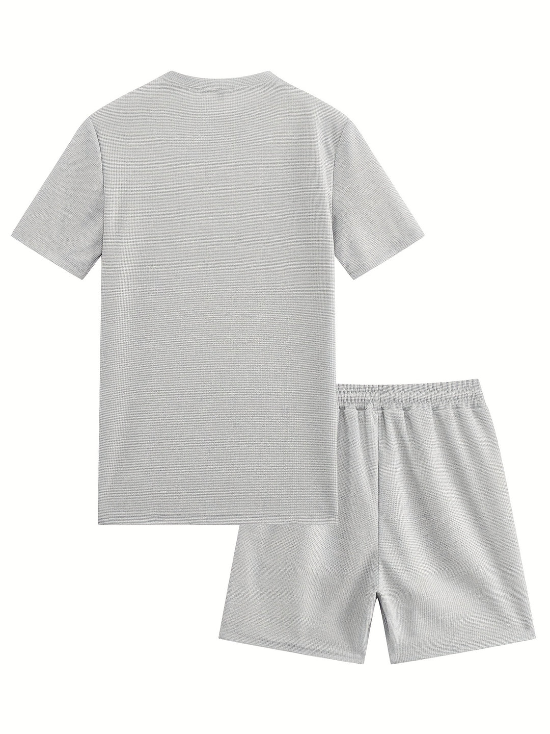 Reeve | Men's Waffle Knit T-Shirt and Drawstring Shorts Set