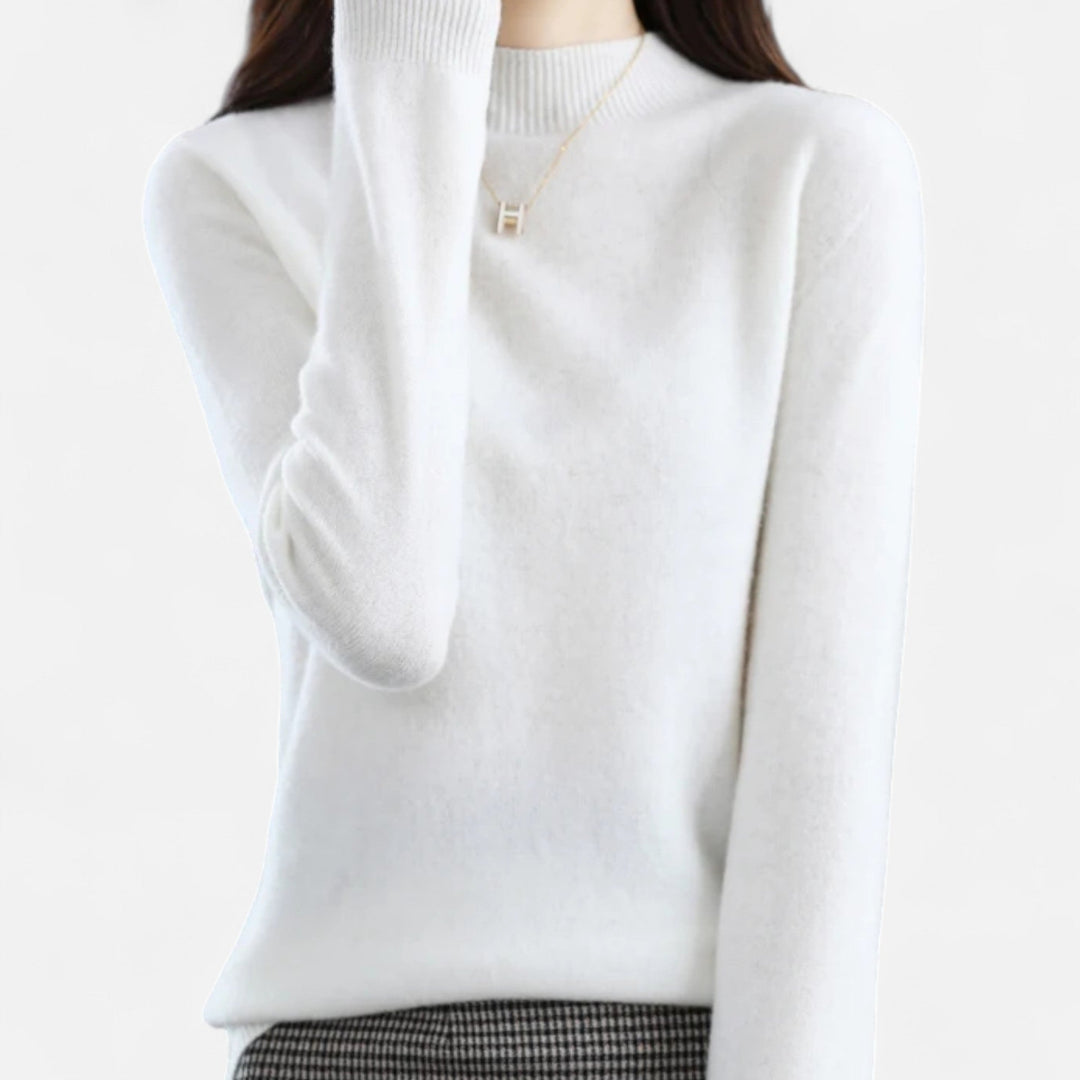 Mila | Women’s Knit Jumper with a Soft High Neck