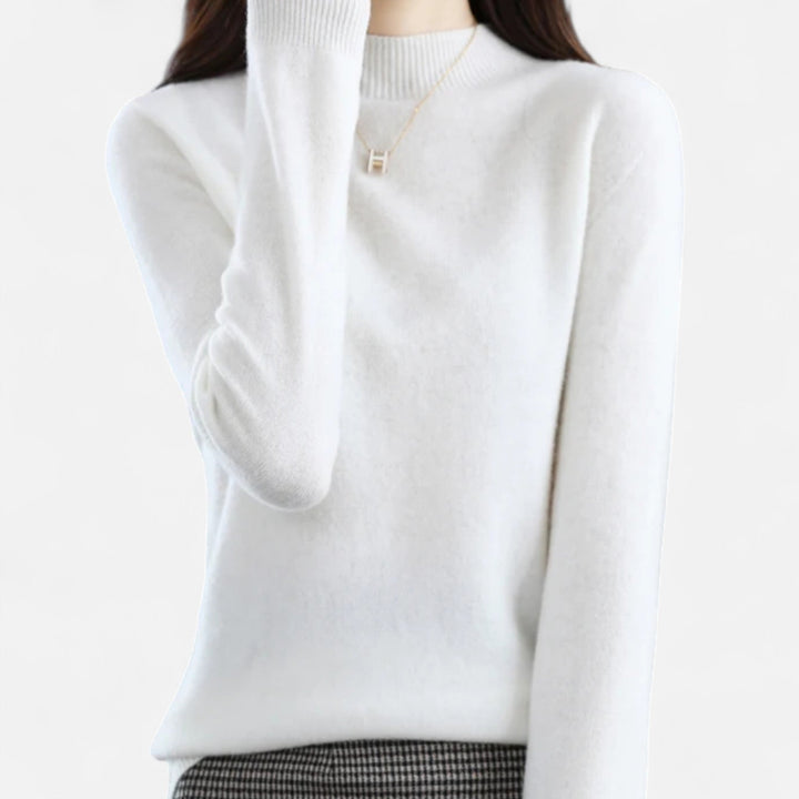 Mila | Women’s Knit Jumper with a Soft High Neck