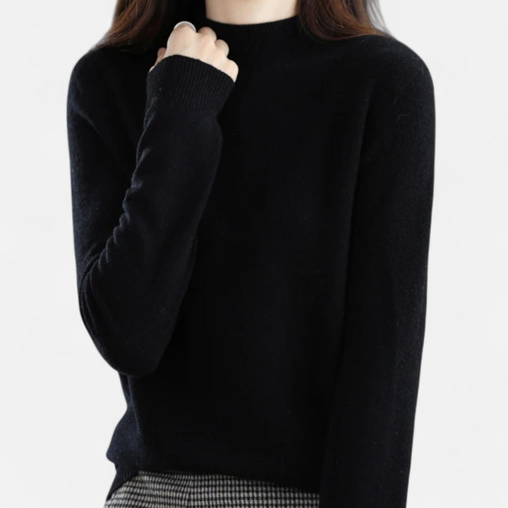 Mila | Women’s Knit Jumper with a Soft High Neck