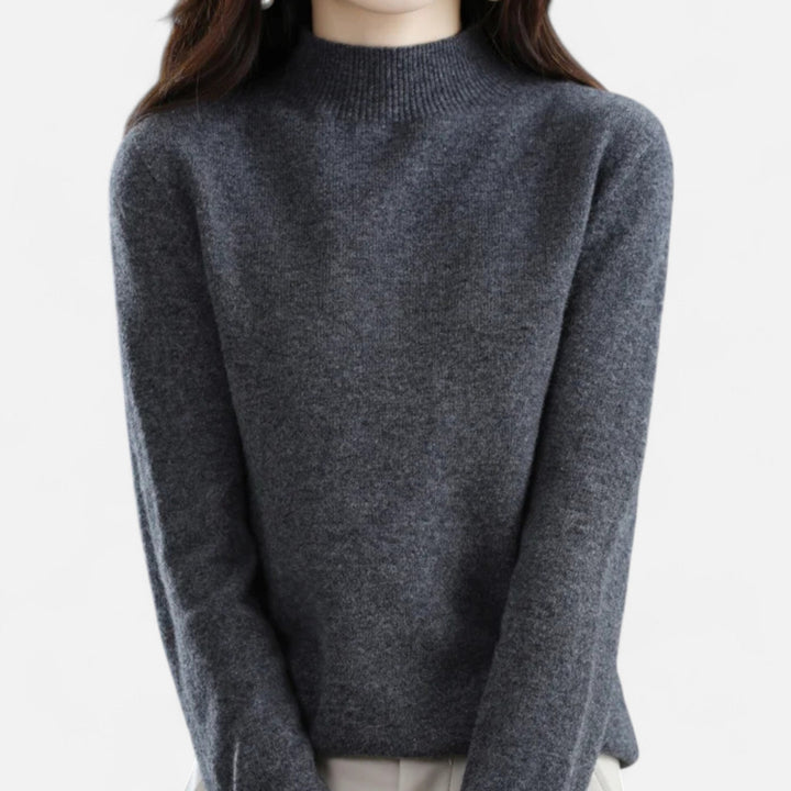 Mila | Women’s Knit Jumper with a Soft High Neck
