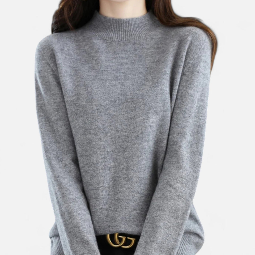 Mila | Women’s Knit Jumper with a Soft High Neck
