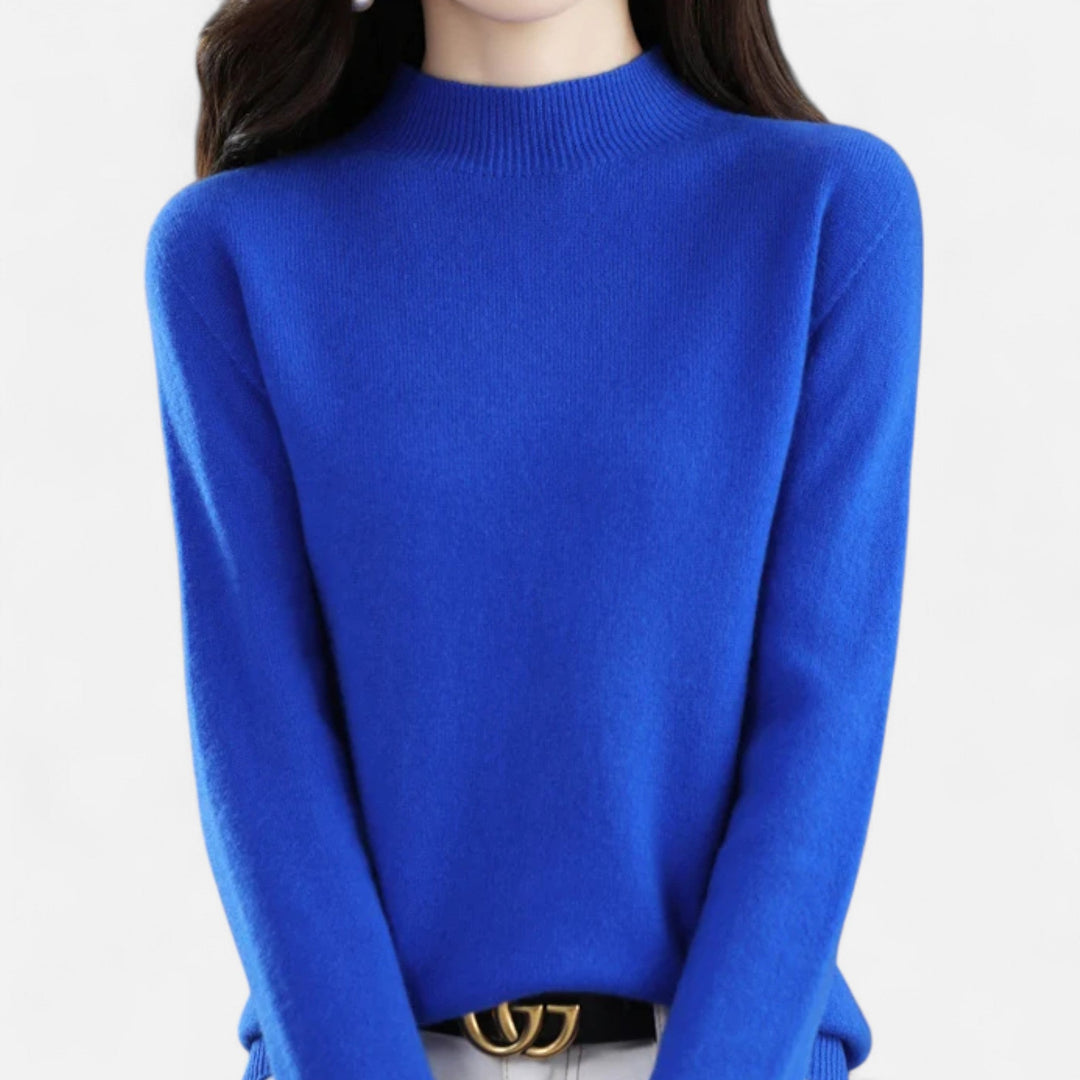 Mila | Women’s Knit Jumper with a Soft High Neck