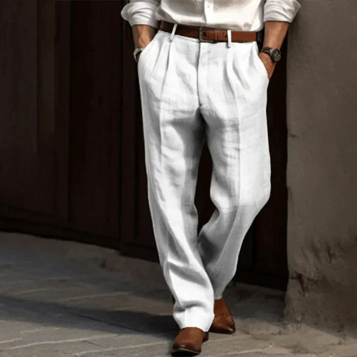 Lennox | Men’s Pleated Trousers in a Relaxed Tailored Fit