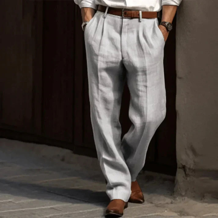 Lennox | Men’s Pleated Trousers in a Relaxed Tailored Fit