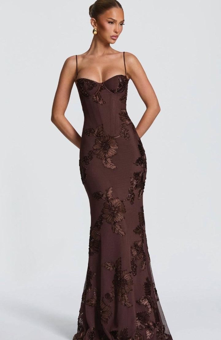 Amelia | Women’s Maxi Dress featuring a Strapless Neckline