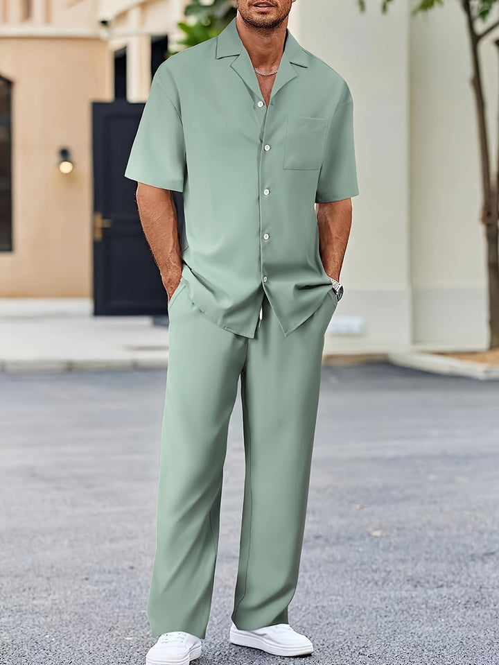 Rafael | Men's Relaxed Shirt and Trousers Set for Easy Style
