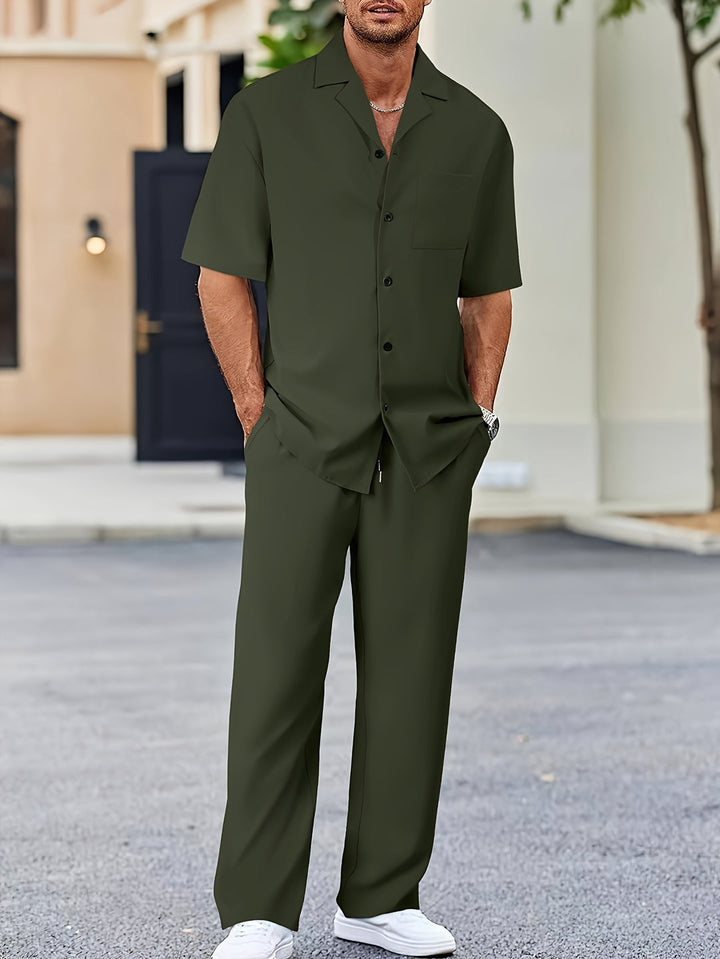 Rafael | Men's Relaxed Shirt and Trousers Set for Easy Style