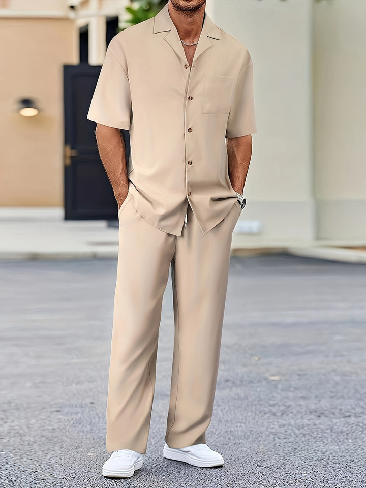 Rafael | Men's Relaxed Shirt and Trousers Set for Easy Style