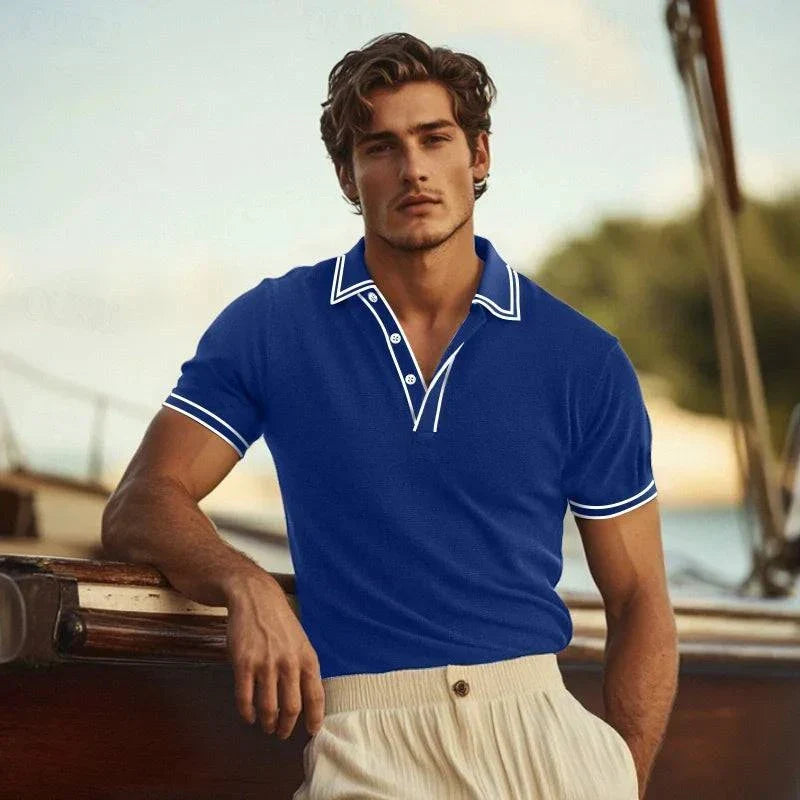 Jenson | Men's Polo Shirt with Contrast Detailing