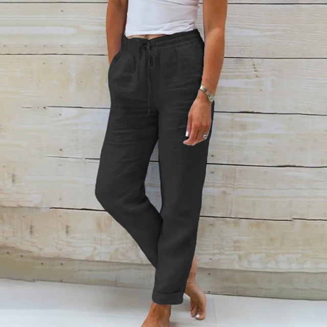 Livia | Women’s Linen Trousers in a Relaxed Everyday Fit
