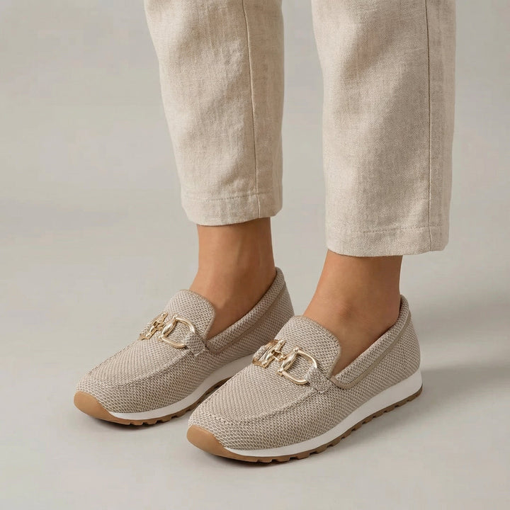 Verity | Women's Loafers with Gold Detail