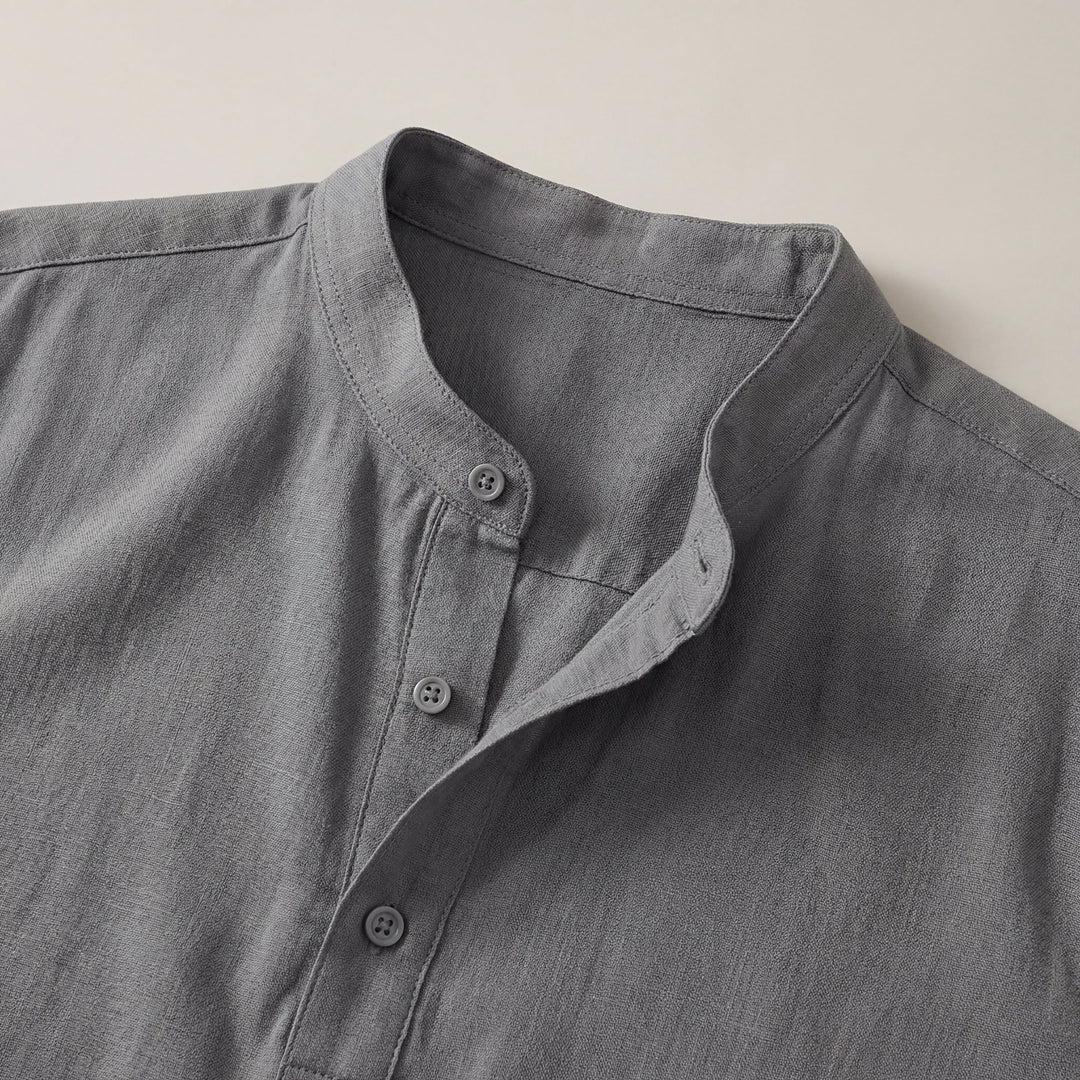 Percy | Men's Casual Shirt with Mandarin Collar