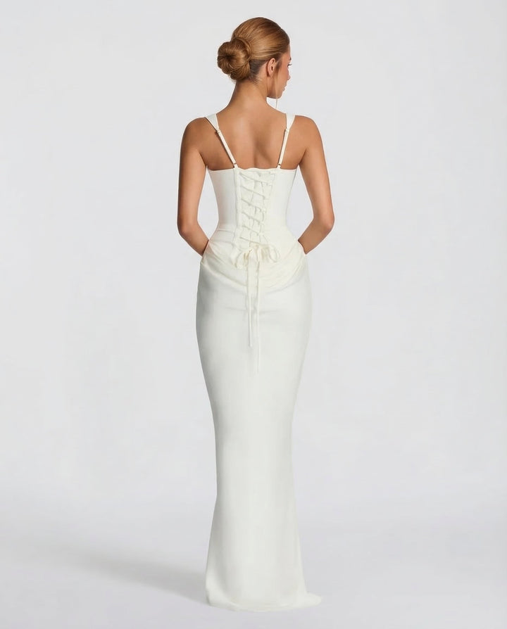 Alina | Women’s Maxi Dress with a Draped Cowl Neckline