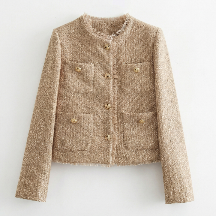Celina | Women’s Textured Jacket with a Cropped Shape