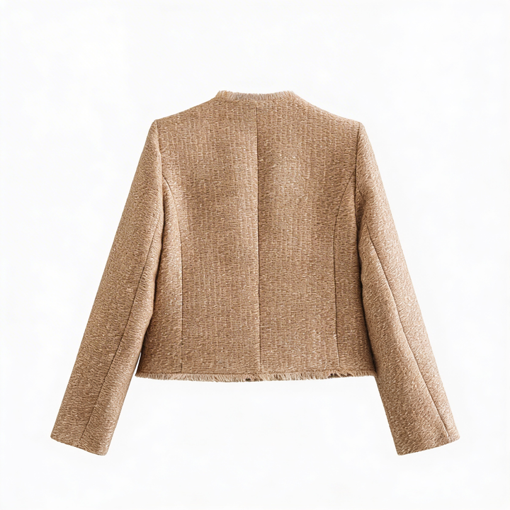 Celina | Women’s Textured Jacket with a Cropped Shape