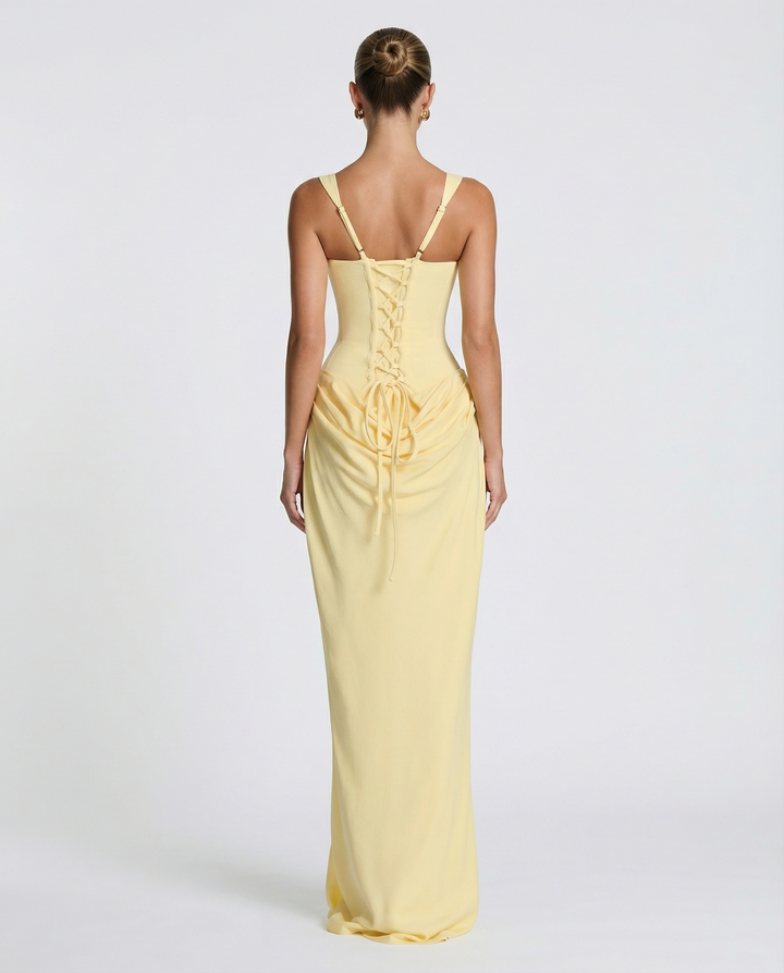 Alina | Women’s Maxi Dress with a Draped Cowl Neckline