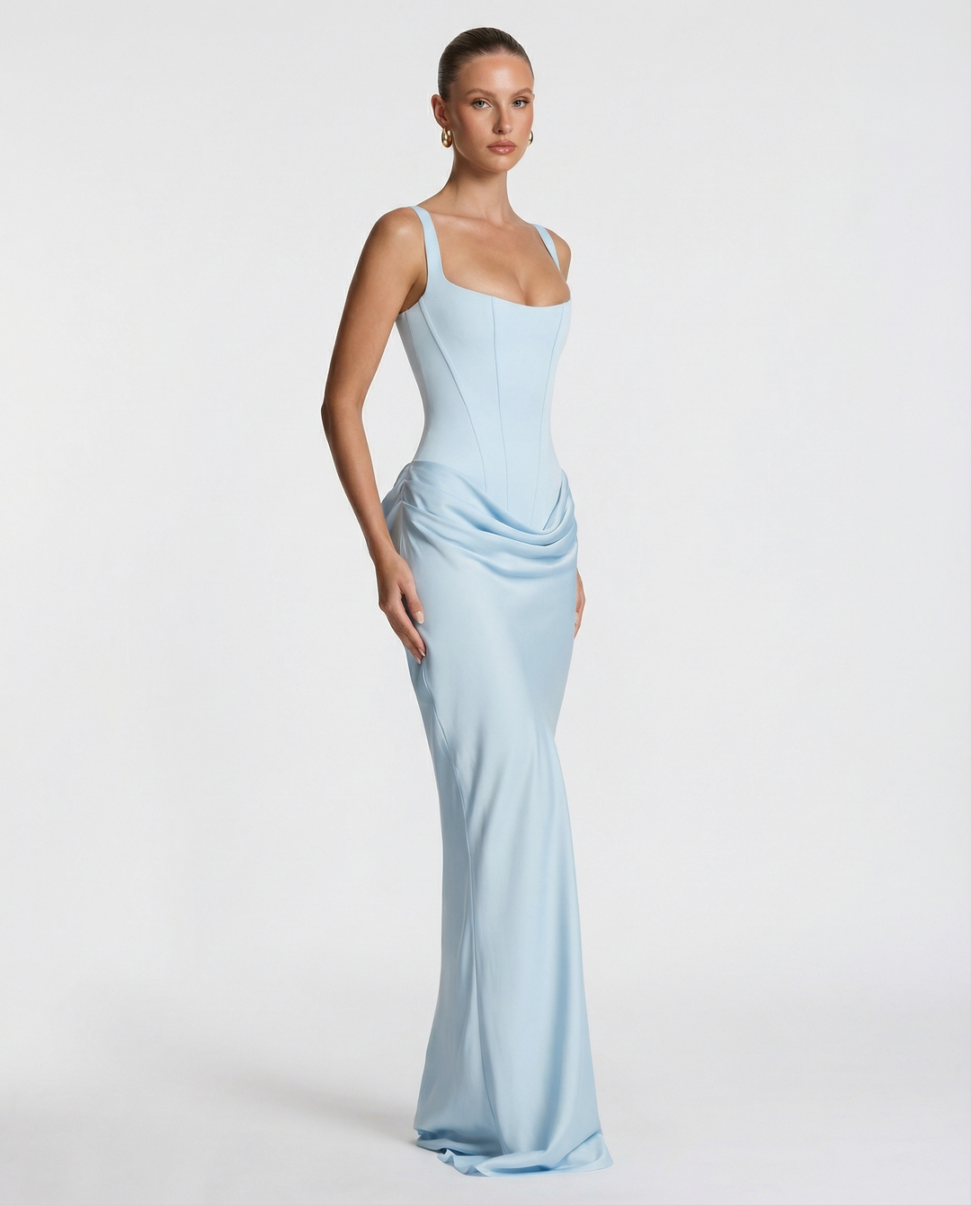 Alina | Women’s Maxi Dress with a Draped Cowl Neckline