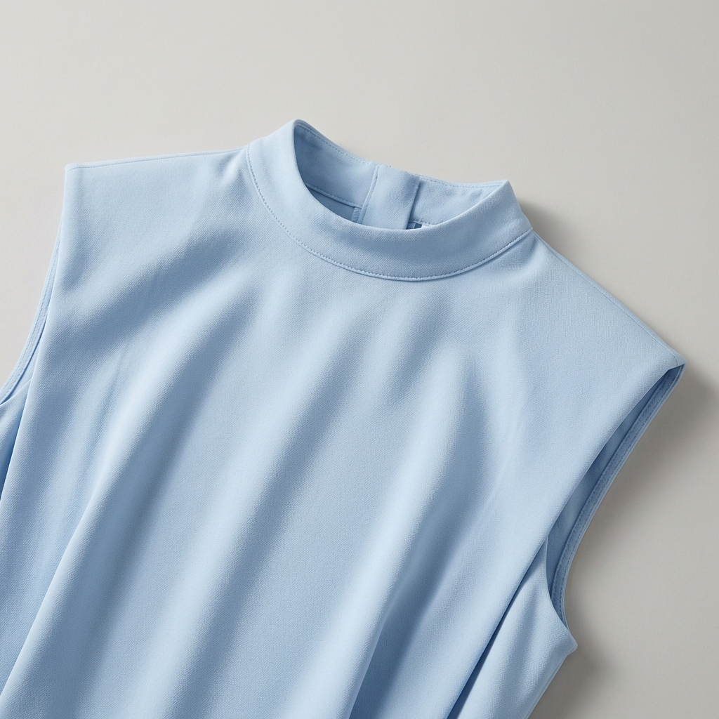 Lunara | Women's Sleeveless Midi Dress with Button Detail