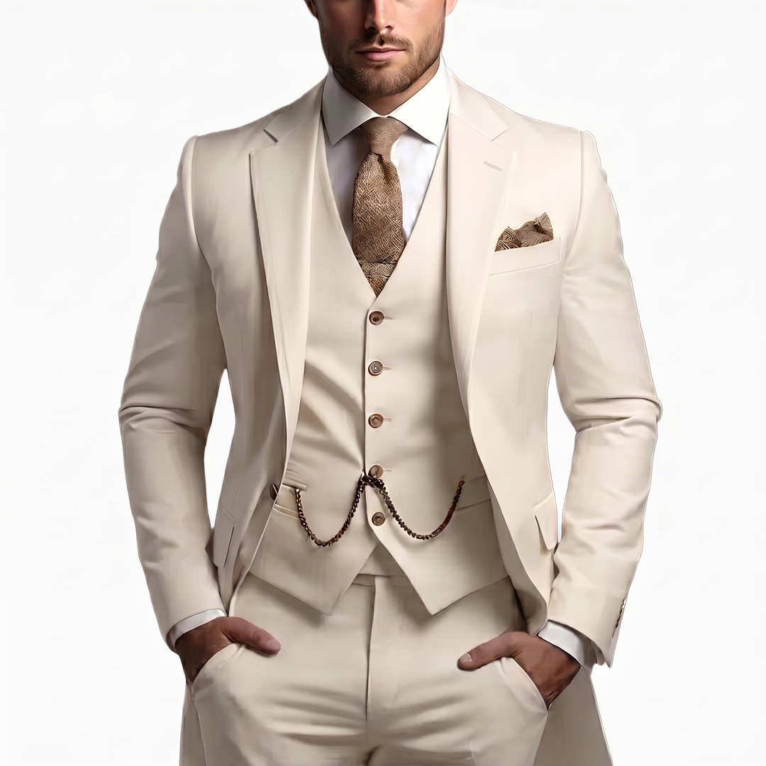 Cassian | Men’s Three Piece Suit with a Refined Tailored Shape