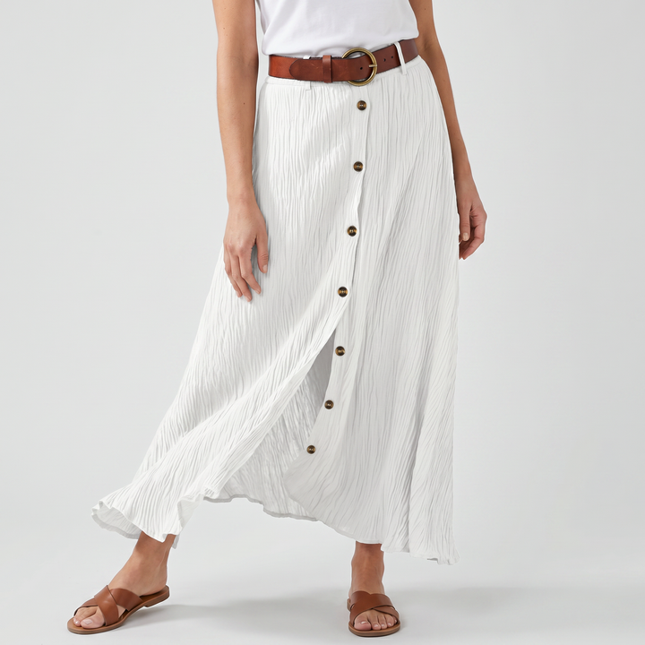 Arden | Women's Slit Maxi Skirt in an A-Line Mid-Waist Fit