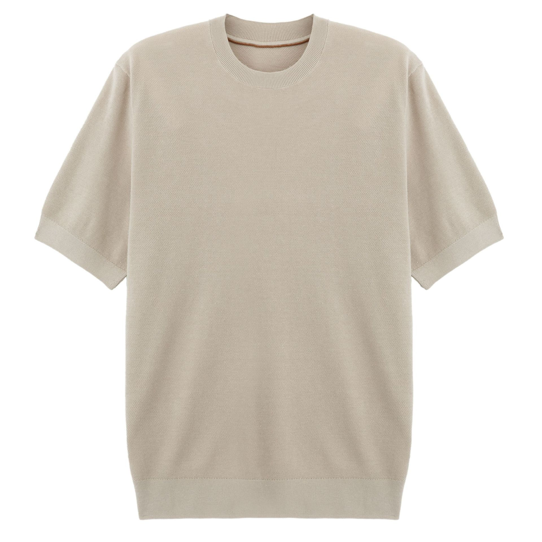 Tavish | Men's Light Blue Knit Tee for Casual Days