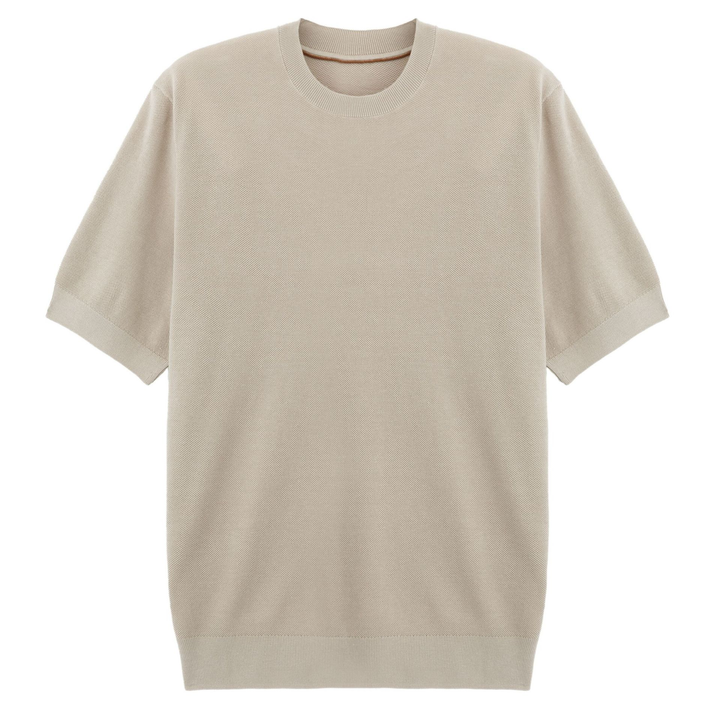 Tavish | Men's Light Blue Knit Tee for Casual Days