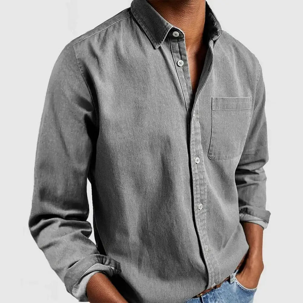 Luca | Men’s Linen Shirt with a Relaxed Button Front