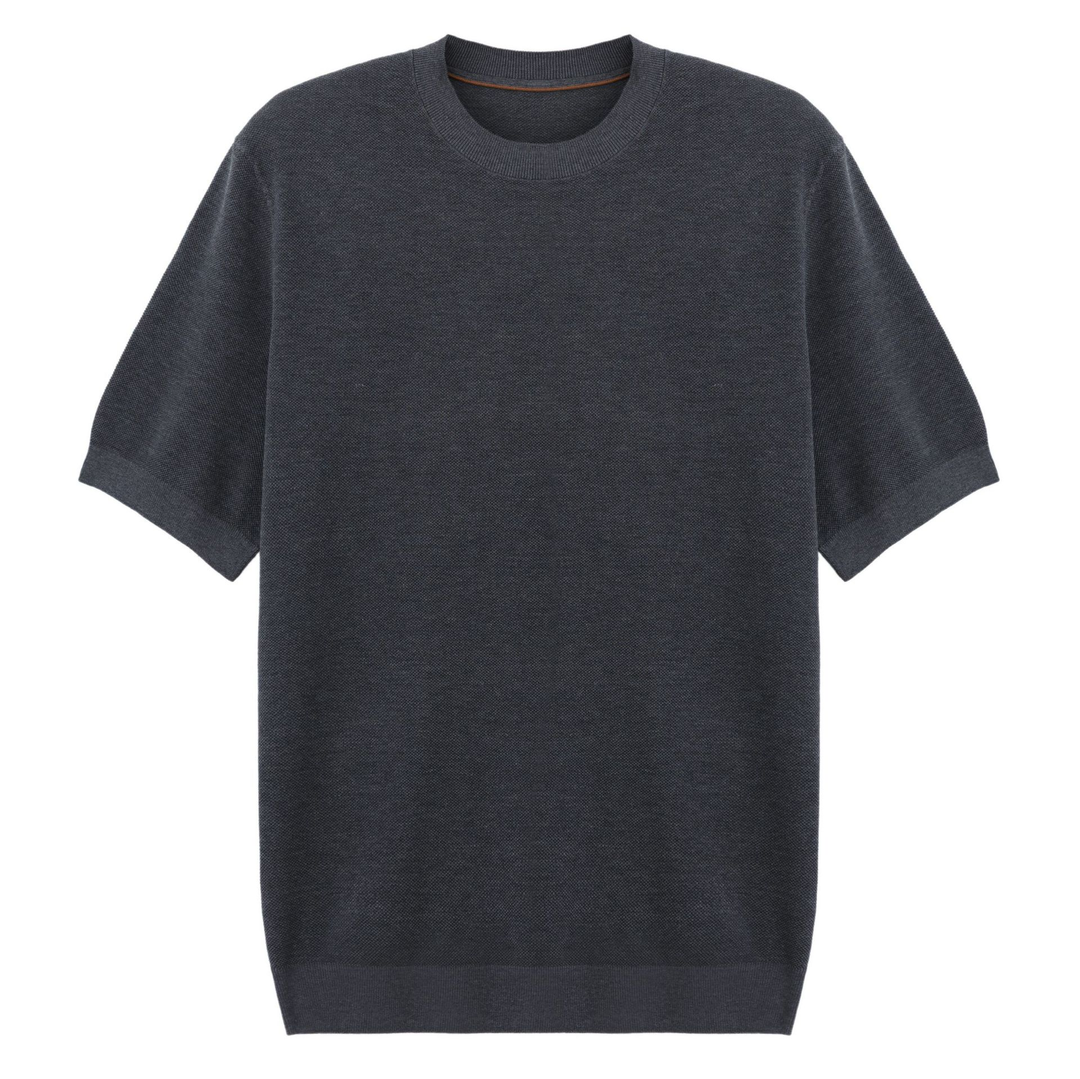Tavish | Men's Light Blue Knit Tee for Casual Days