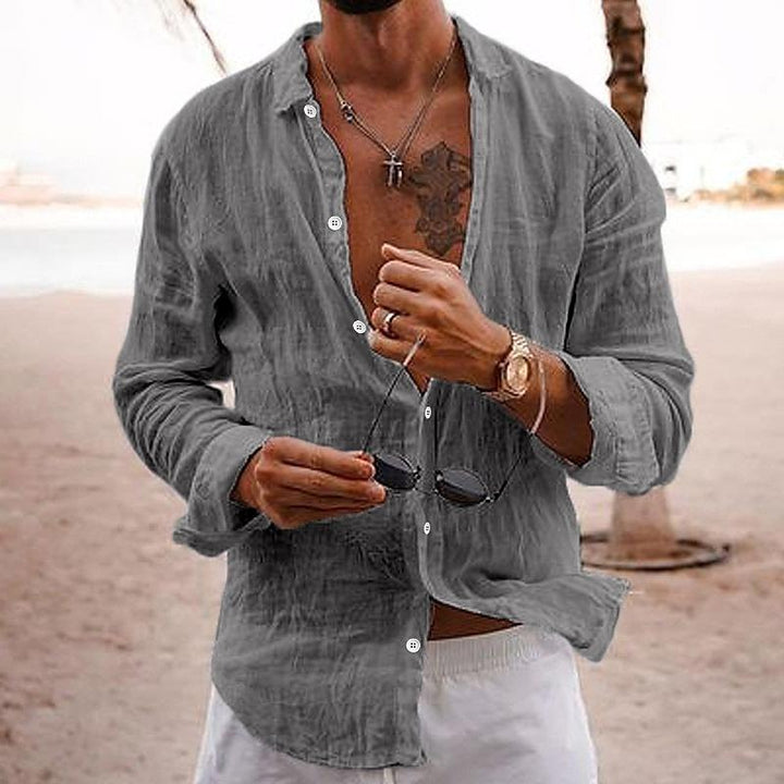 Percy | Men's Linen Shirt for Beach Days