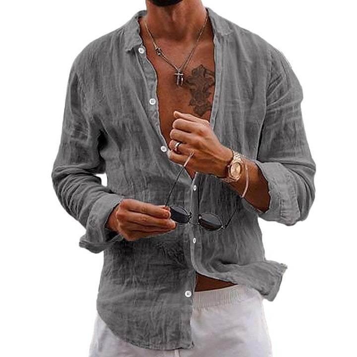 Percy | Men's Linen Shirt for Beach Days
