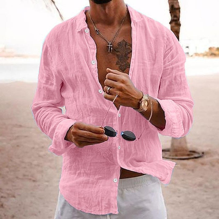 Percy | Men's Linen Shirt for Beach Days