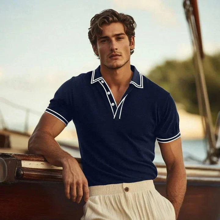 Jenson | Men's Polo Shirt with Contrast Detailing