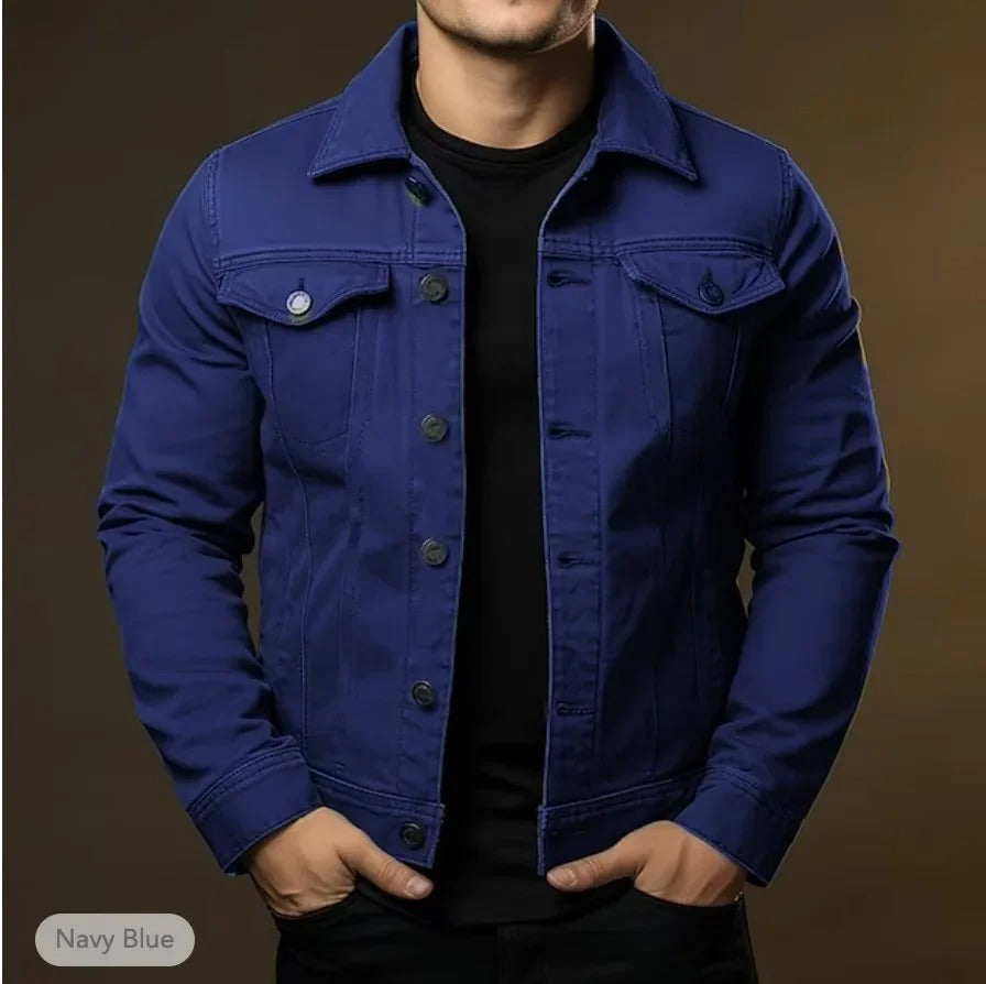 Grayson | Men’s Denim Jacket with a Classic Button Front
