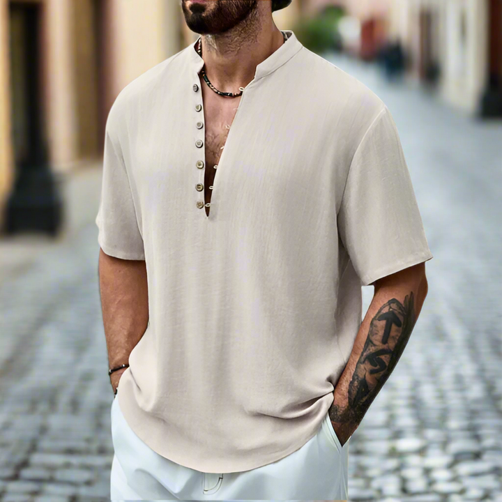 Roven | Men's Buttoned Henley for Casual Days