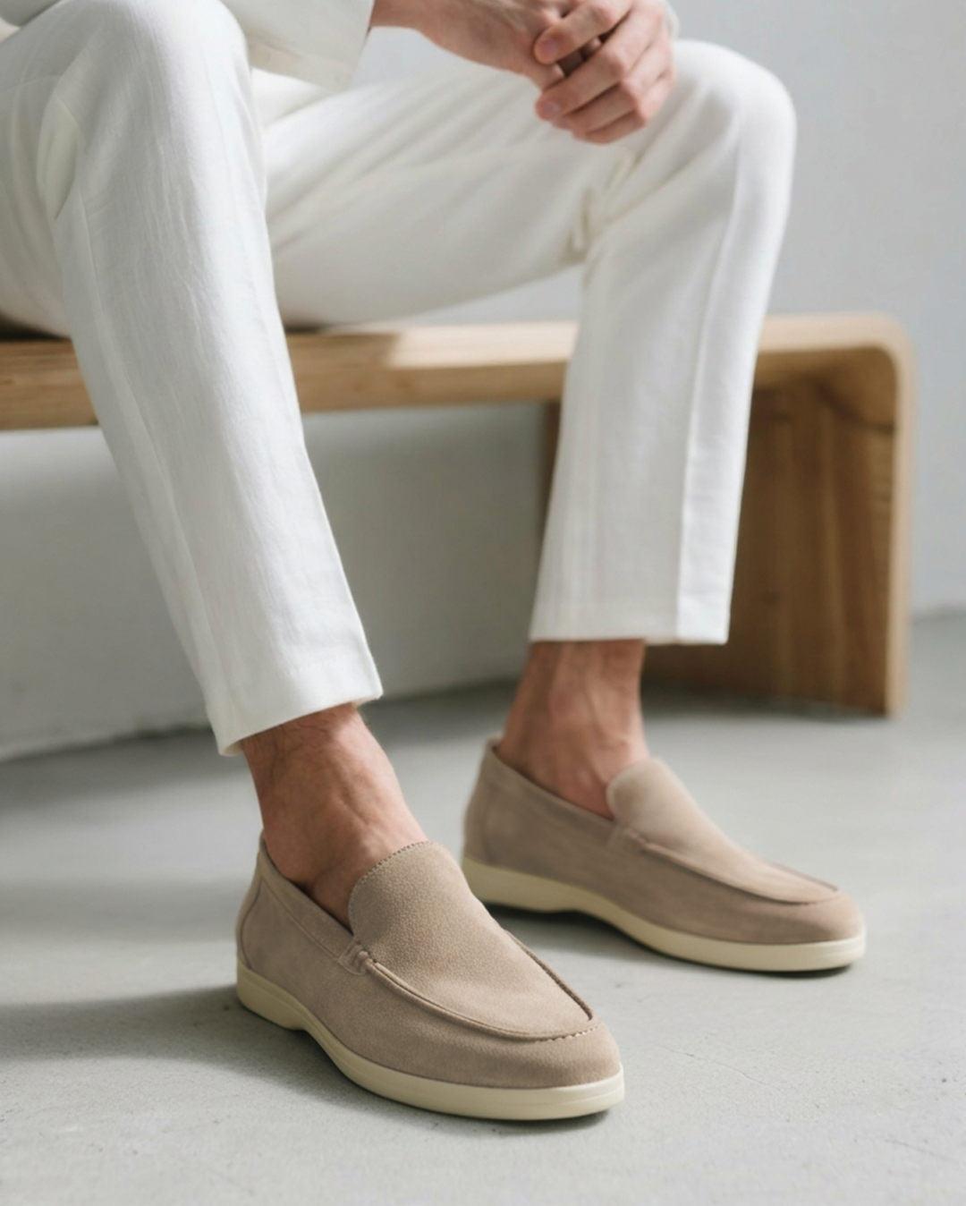 Ulric | Men's Suede Loafers with Modern Sole
