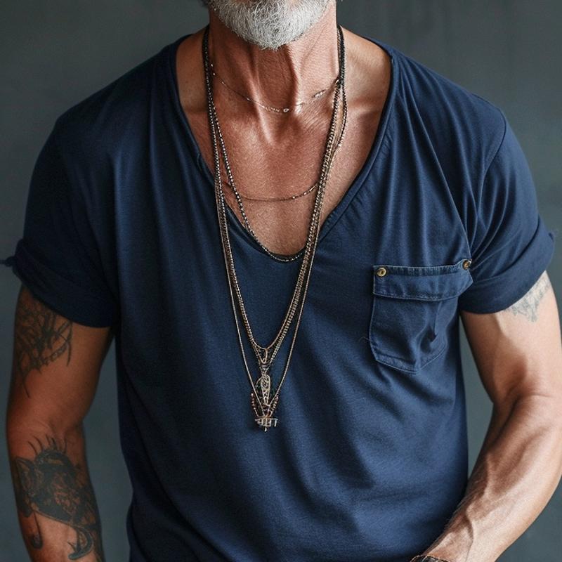 Viggo | Men's Casual Tee with Pocket Detail