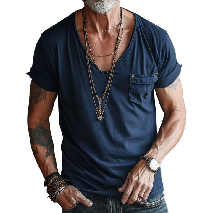 Viggo | Men's Casual Tee with Pocket Detail
